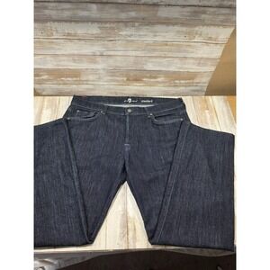 7 For All Mankind Standard Straight Leg 38x30 Jeans Mens Button Fly HEMMED